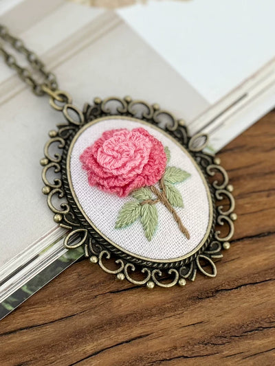 Vintage Embroidery Necklace Kit (DIY Edition)