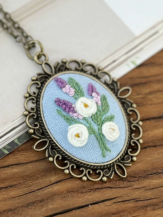 Vintage Embroidery Necklace Kit (DIY Edition)