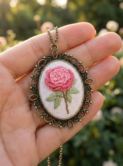Vintage Embroidery Necklace Kit (DIY Edition)