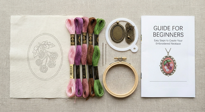Vintage Embroidery Necklace Kit (DIY Edition)